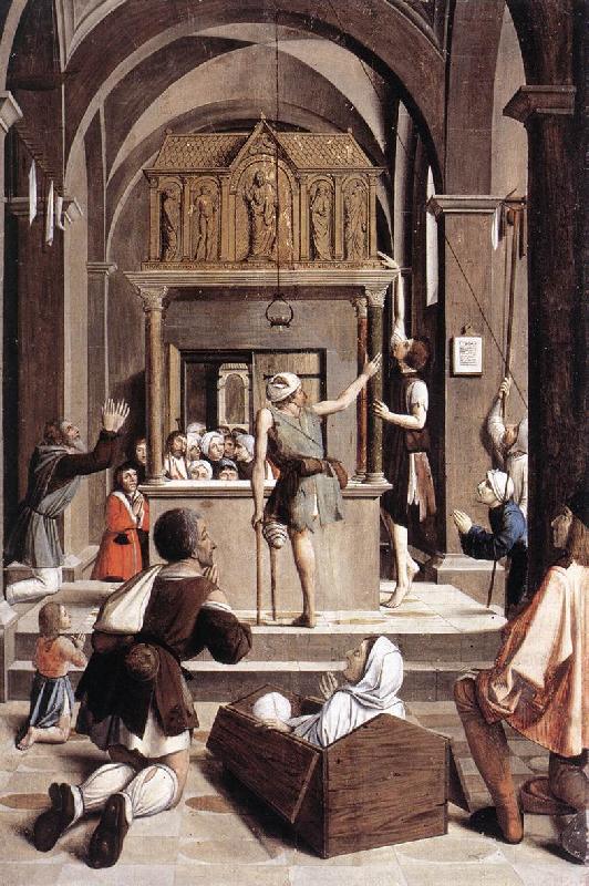LIEFERINXE, Josse Pilgrims at the Tomb of St Sebastian fg Sweden oil painting art